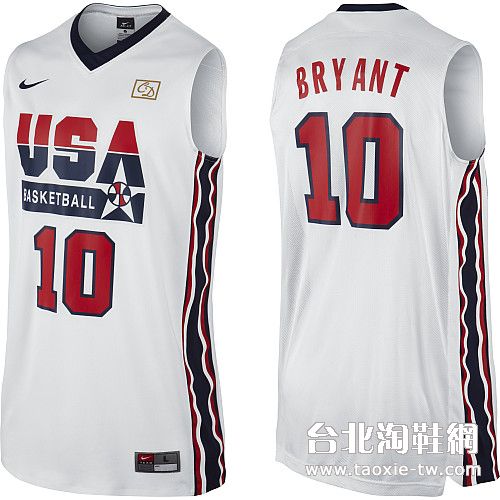 NBA球衣 美國夢幻一隊球衣 1992年巴塞隆那奧運會 復古紀念版 10號科比