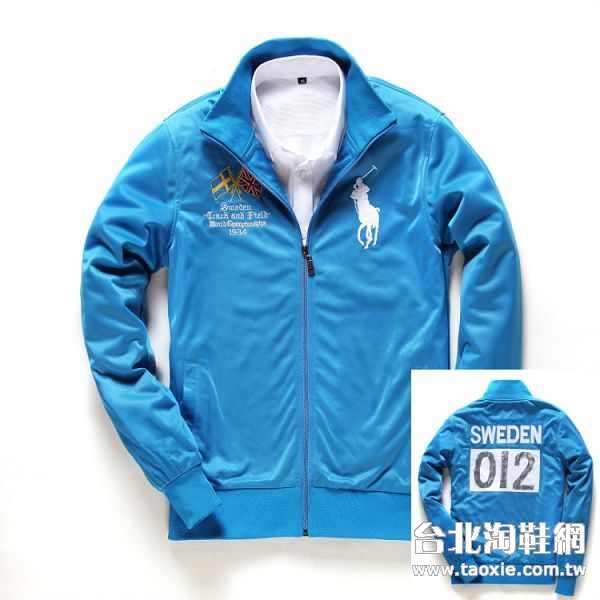 polo大馬系列 2013新款夾克外套 休閒男裝 湖藍色