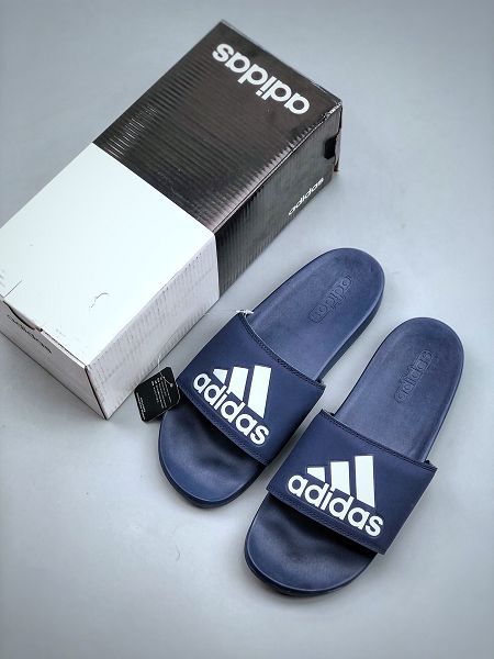 Adidas Adilette Comfort 2021新款 男女款一字拖沙灘拖鞋