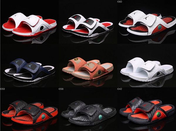 Nike Air Jordan Hydro 13 sandals 2019新款 喬丹13代貓眼硅膠按摩底男女生拖鞋