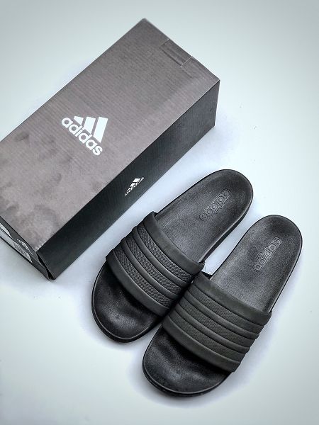 Adidas Adilette Comfort 2021新款 男女款一字拖沙灘拖鞋