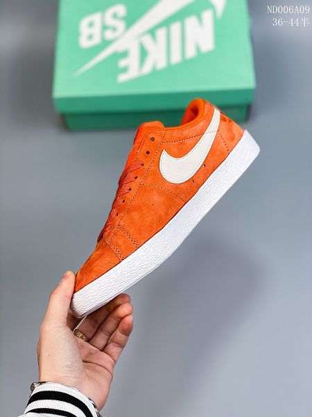 NIKE SB ZOOM BLAZER LOW系列 2023全新男女款橙色開拓者運動板鞋休閒鞋