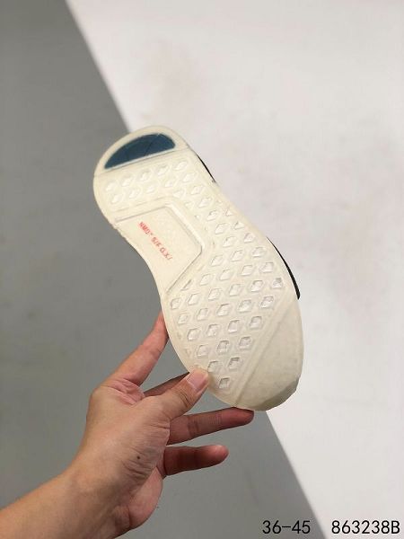 adidas nmd R1 2021新款 網面透氣男女款跑步鞋 帶半碼