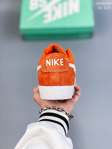 NIKE SB ZOOM BLAZER LOW系列 2023全新男女款橙色開拓者運動板鞋休閒鞋