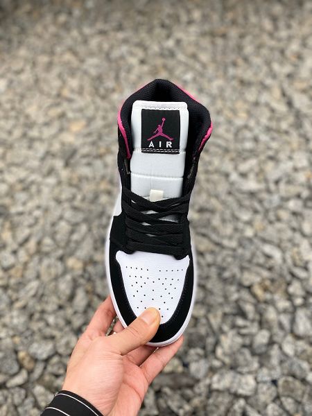 Nike Air Jordan 1 Mid Retro What 2021新款 喬丹1代情侶款休閒運動籃球鞋 帶半碼