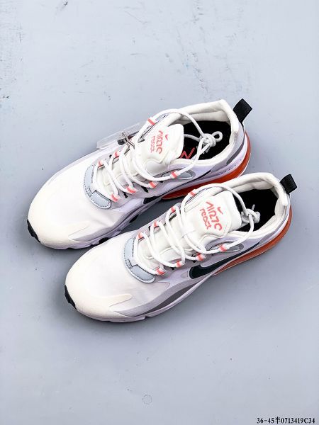 Nike Wmns Air Max 270 React 2021新款 瑞亞賽車系列後半掌氣墊男女生慢跑鞋 帶半碼